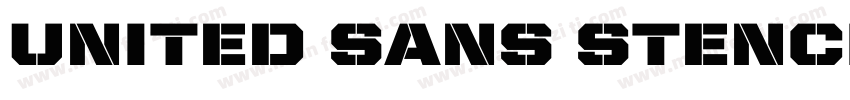 United Sans Stencil Regular字体转换